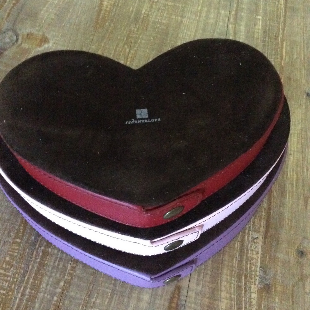 Leather stackable hearts - Picture 5 of 6
